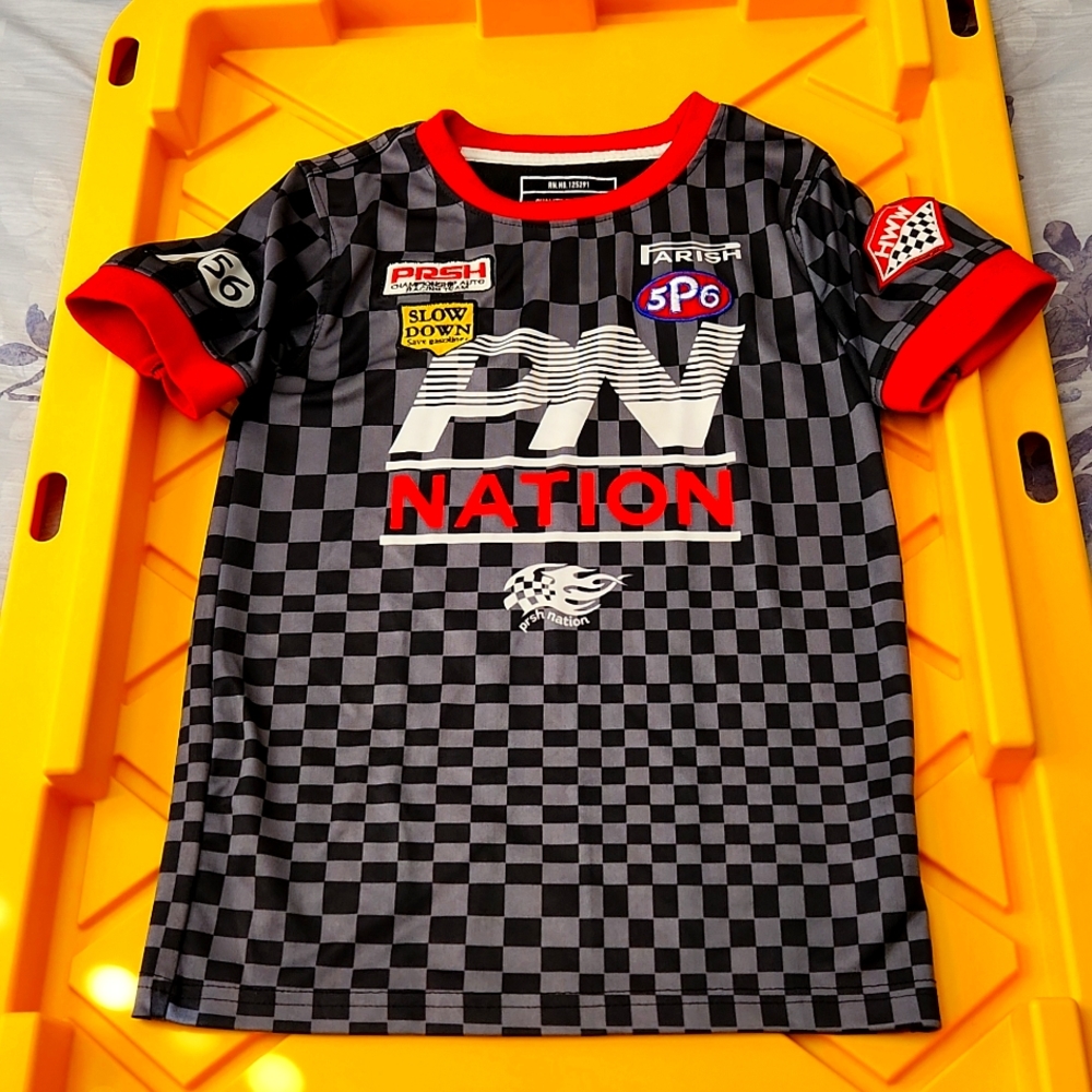 NASCAR Parish Nation Auto Racing Youth (Sz XL / 7) Nylon, Jersey, high quality